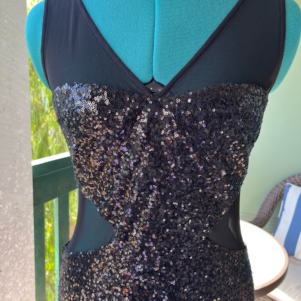 Vintage stepping out black Mini dresss